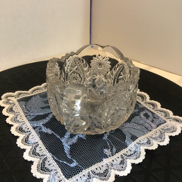 Vintage Imperial Glass Co. Leaded Crystal Hob Star Creamer Completer Piece - Picture 4 of 11
